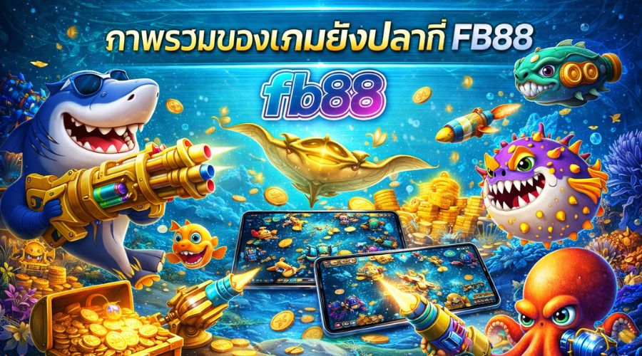 ภาพรวมของเกมยิงปลาที่ FB88